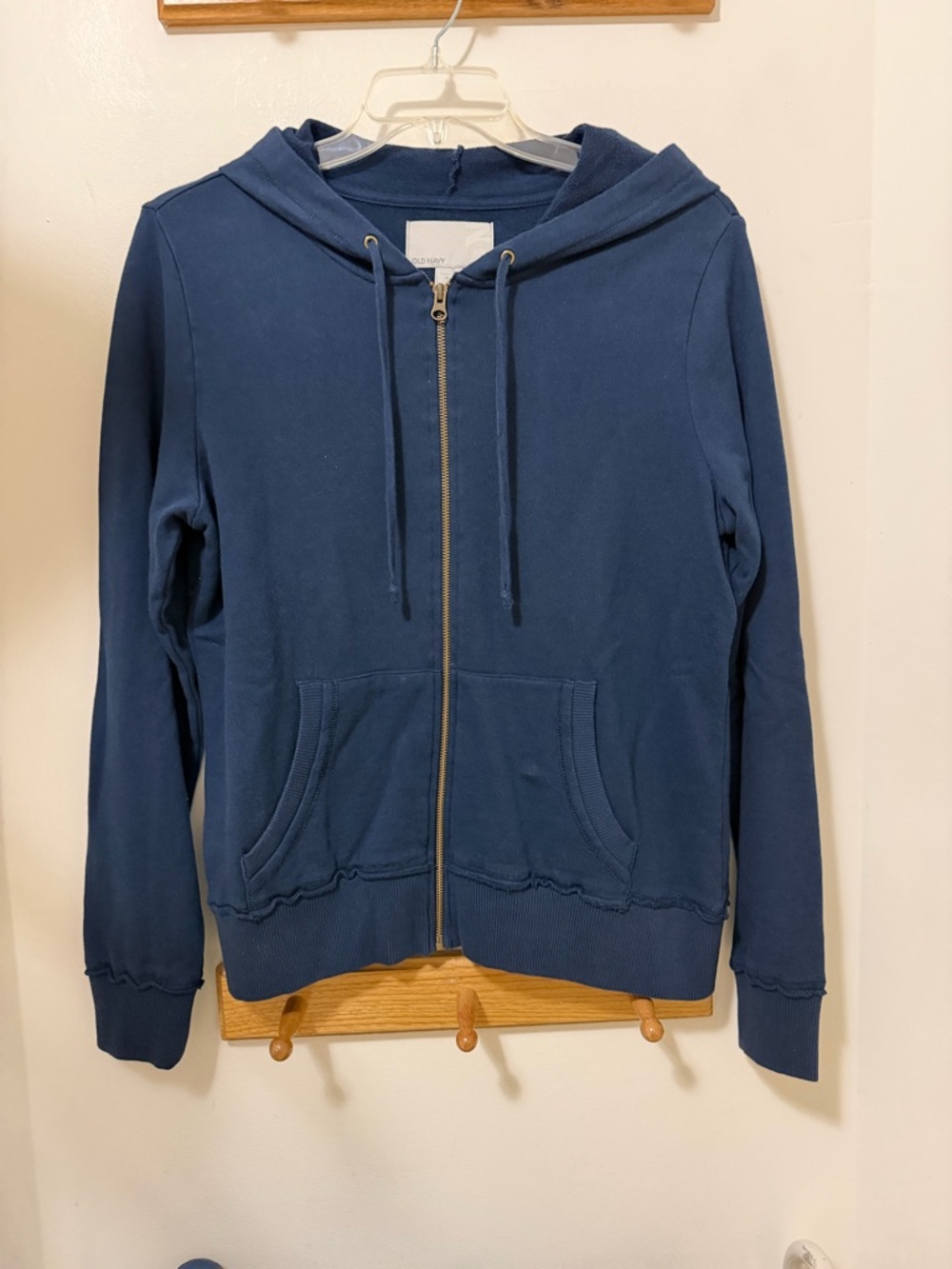 Old Navy Dark Blue Zip-Up Hoodie Size XL